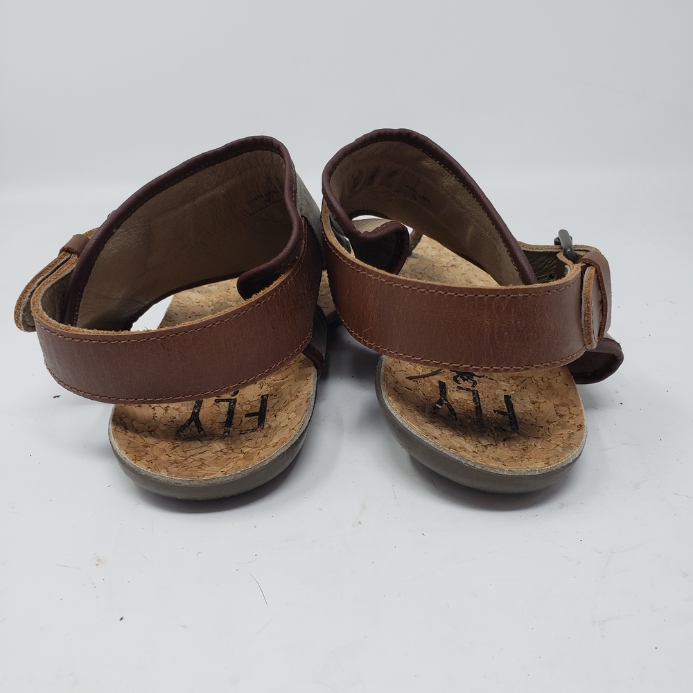 Fly London Thong Suede Cork Sole Sandals Size 39 - Picture 5 of 8